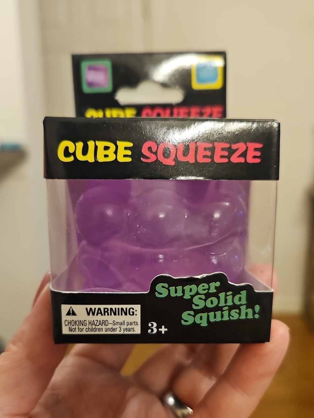 NEW! Cube Squeeze Super Solid Squish Cube Toy